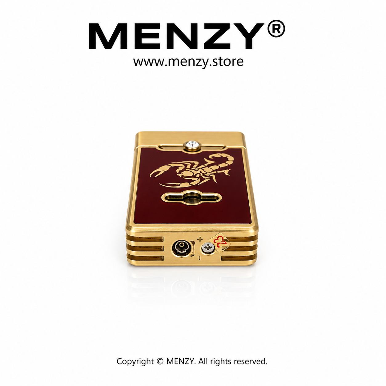 Scorpion Engraved Refillable Gas Lighter