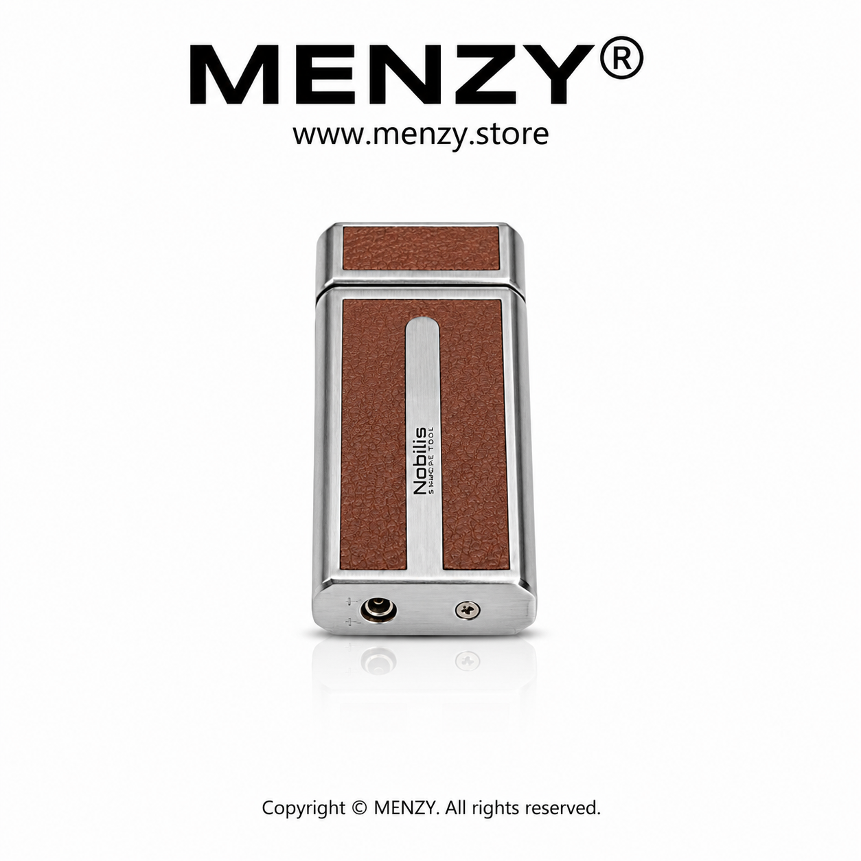 Nobilis Premium Leather Texture Gas Lighter
