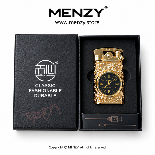 Electric Rechargeable Lighter With Watch