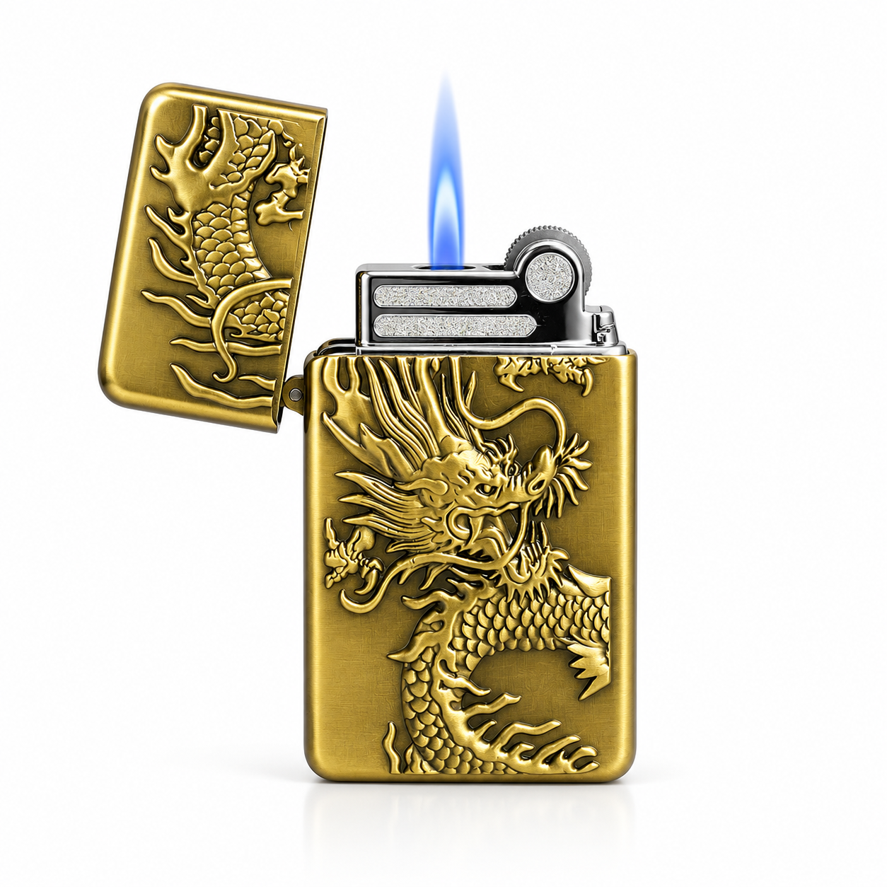 Windproof Metal Butane Gas Lighter
