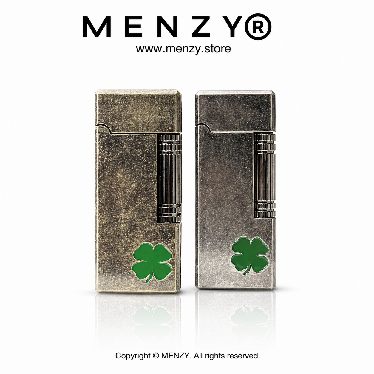 Brad Antique Clover Gas Lighter – Dunhill Style