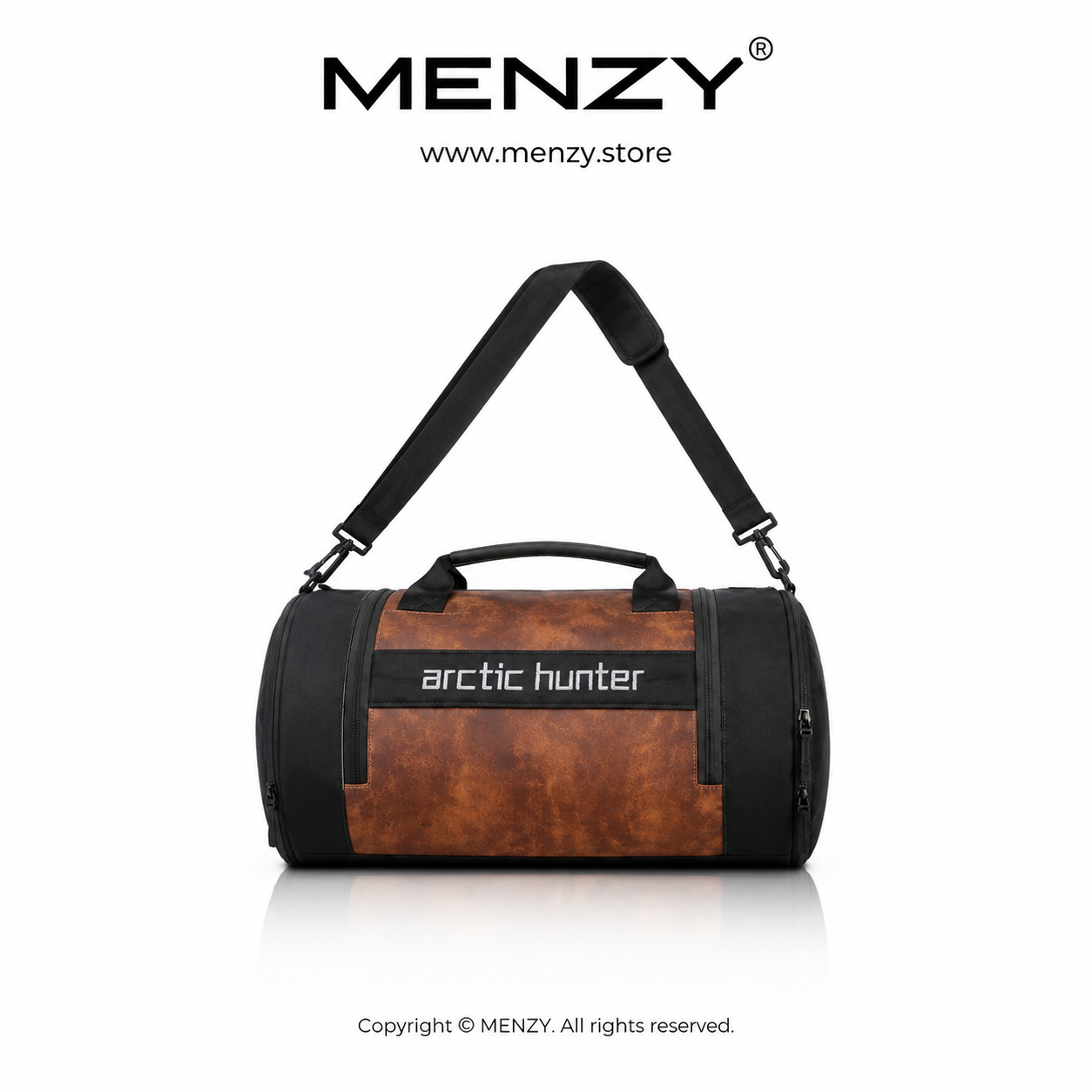 Arctic Hunter Premium Travel & Gym Bag PU Leather & Stylish Duffel Bag