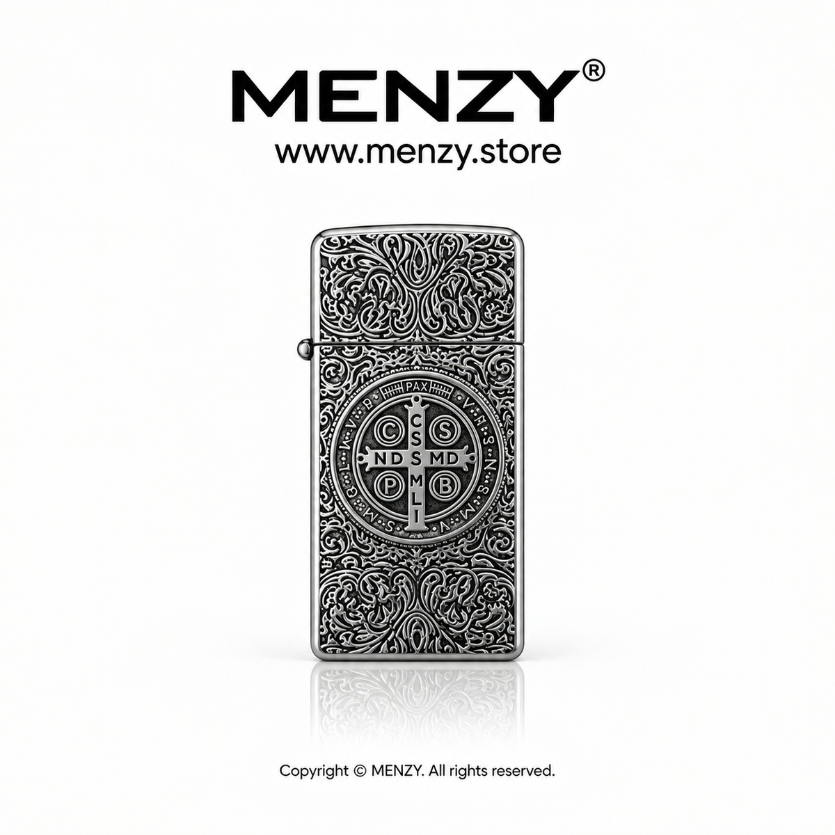 Creative Embossed Constantine Grinding Wheel Gas Lighter