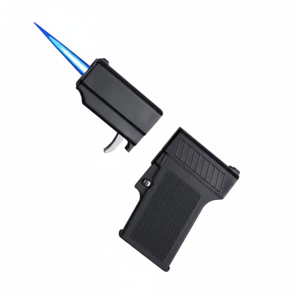 2 in 1 Gunshaped Cigarette Case And Lighter (Gas Refillable) image 3