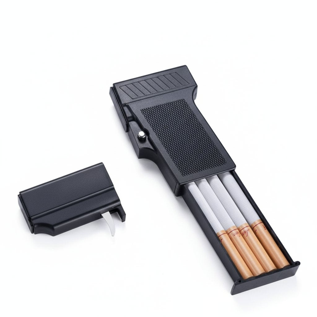 2 in 1 Gunshaped Cigarette Case And Lighter (Gas Refillable) image 4