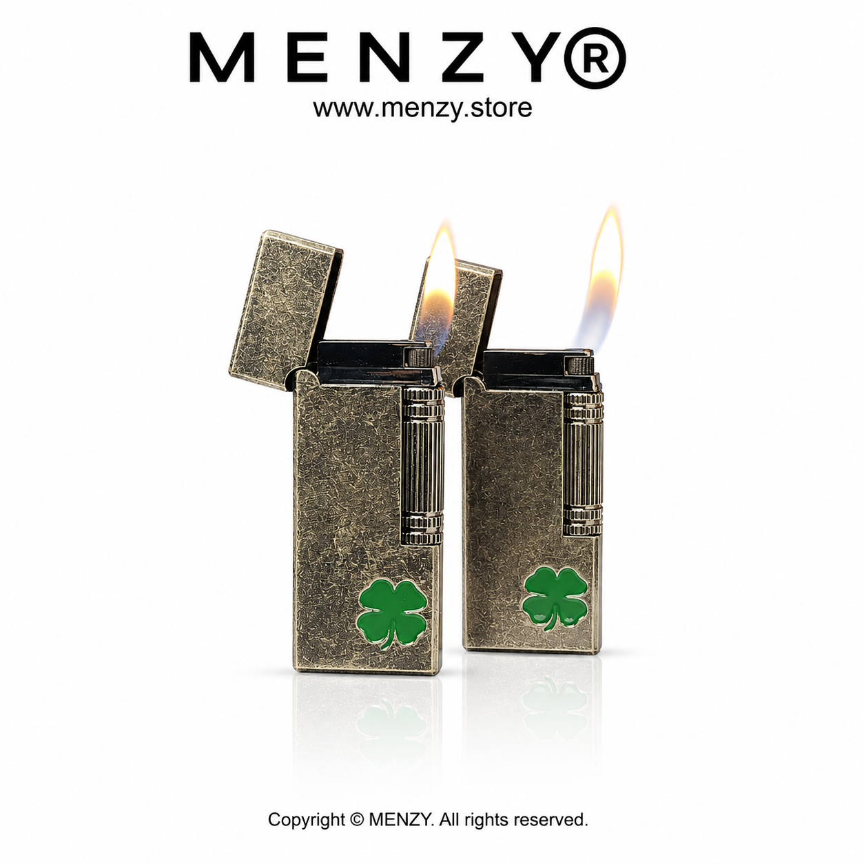 Brad Antique Clover Gas Lighter – Dunhill Style