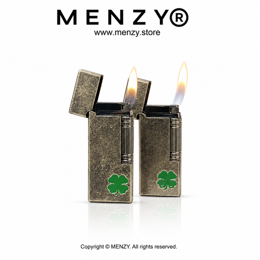 Brad Antique Clover Gas Lighter – Dunhill Style