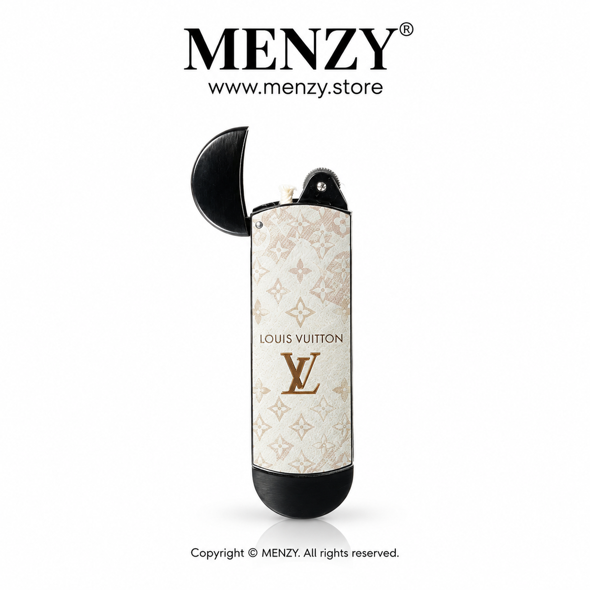 Engraved Ultra Thin Vintage Kerosene Lighter