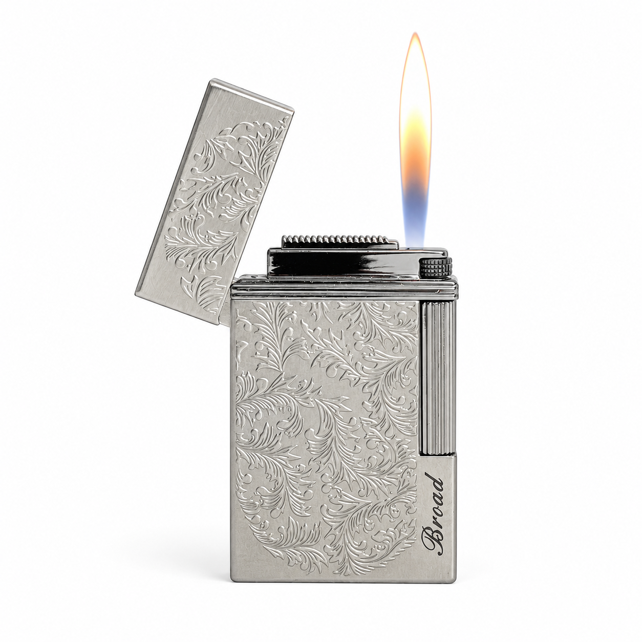 Broad Fortune Flower Side Grinding Lighter