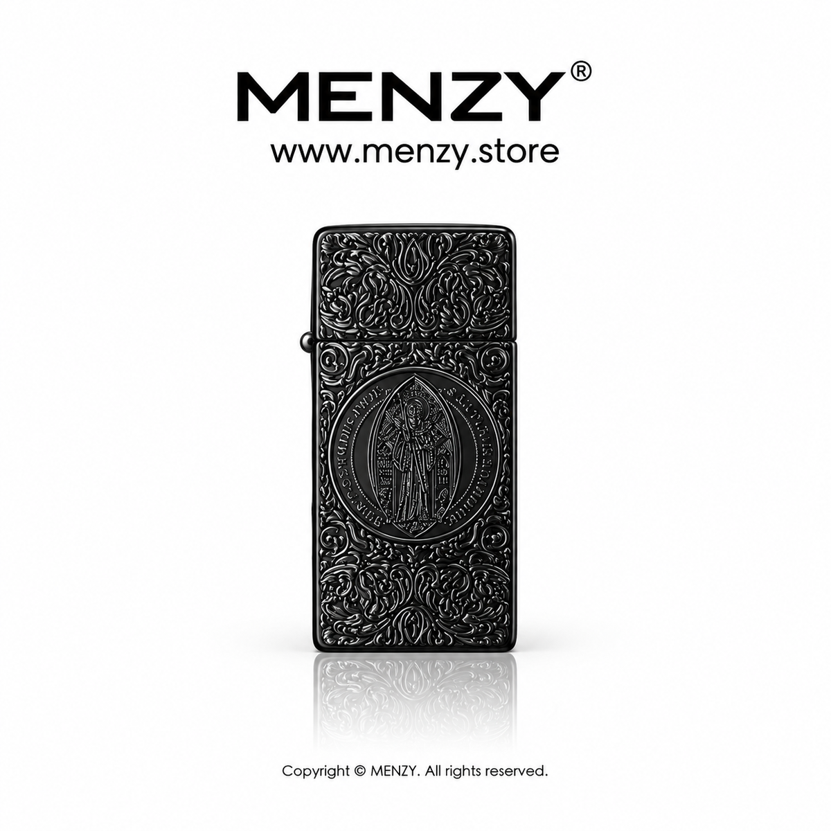 Creative Embossed Constantine Grinding Wheel Gas Lighter