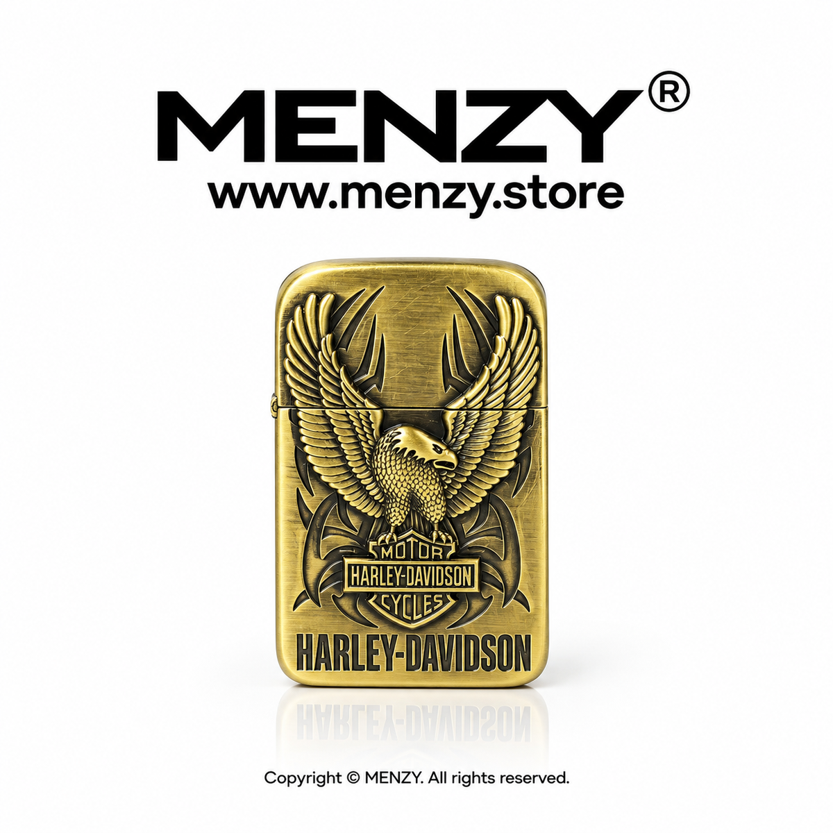 Slim Harley Davidson Gas Lighter