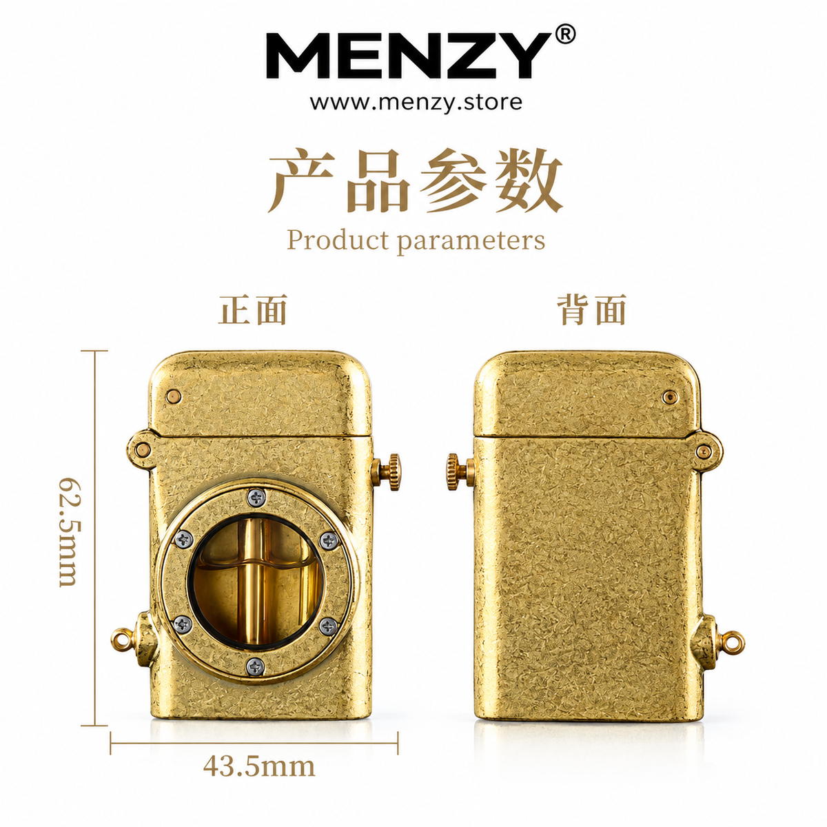 Retro ZIPPO Lighter, Windproof, One Click, Pop-up Ignition, Safety Switch, Transparent Oil Tank