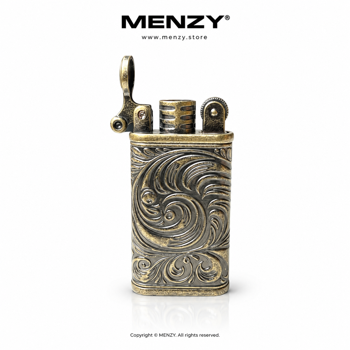 Metal Gas Pipe Lighter Vintage Lighter