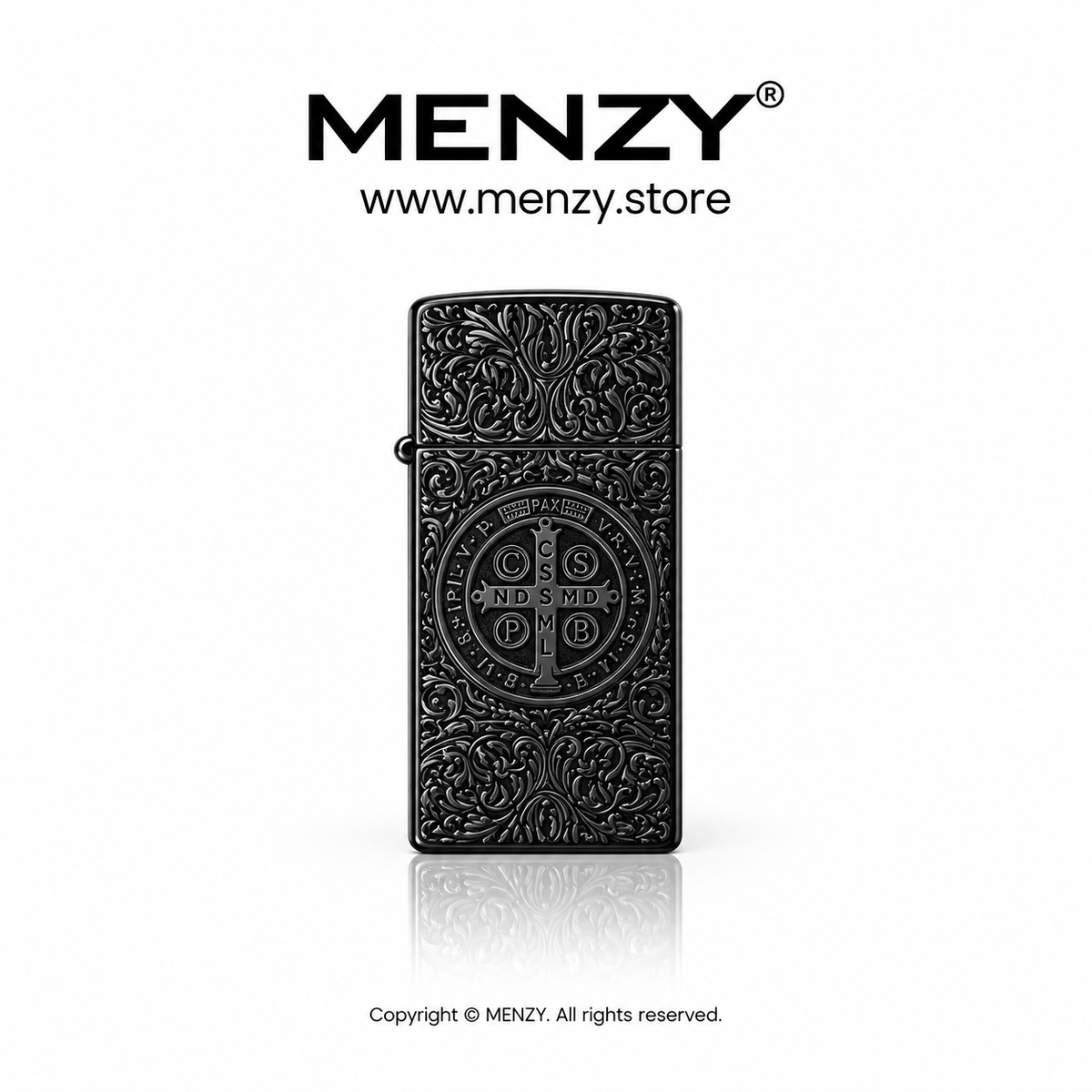 Creative Embossed Constantine Grinding Wheel Gas Lighter