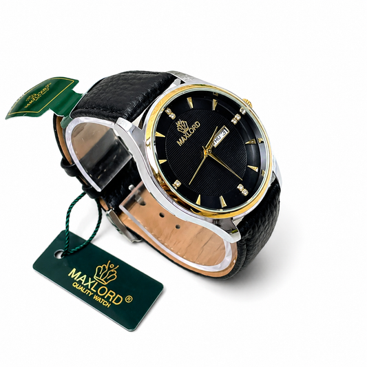 Maxlord Watch Model MP-7149G2 for Mens (Black)