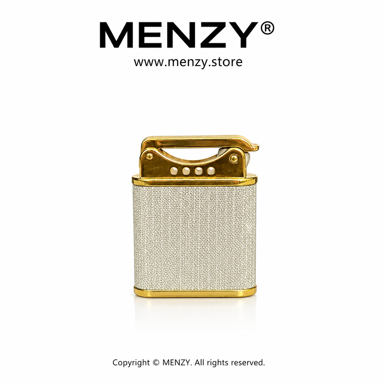 Leather Body Squre Gas Lighter