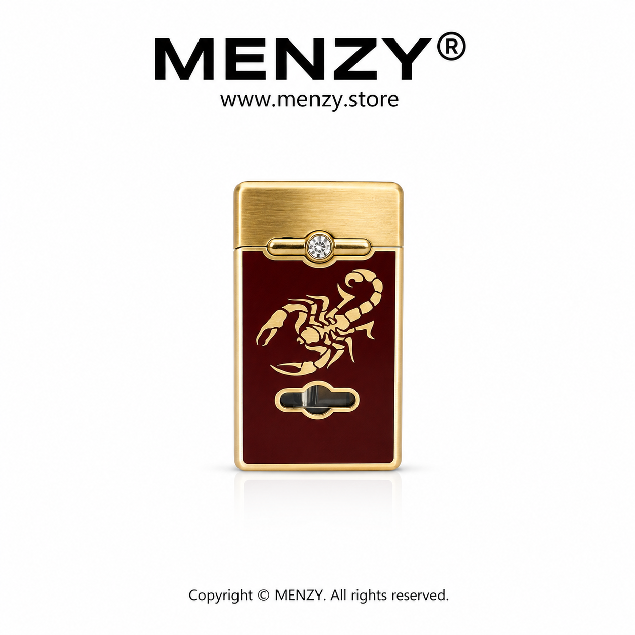 Scorpion Engraved Refillable Gas Lighter