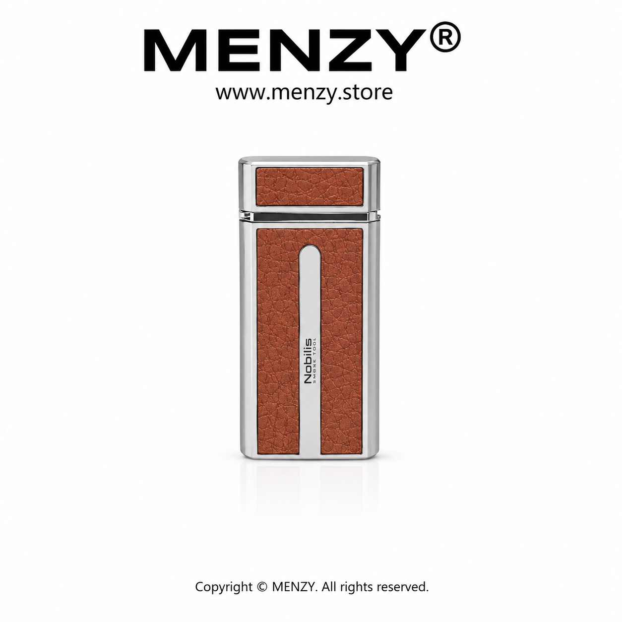 Nobilis Premium Leather Texture Gas Lighter