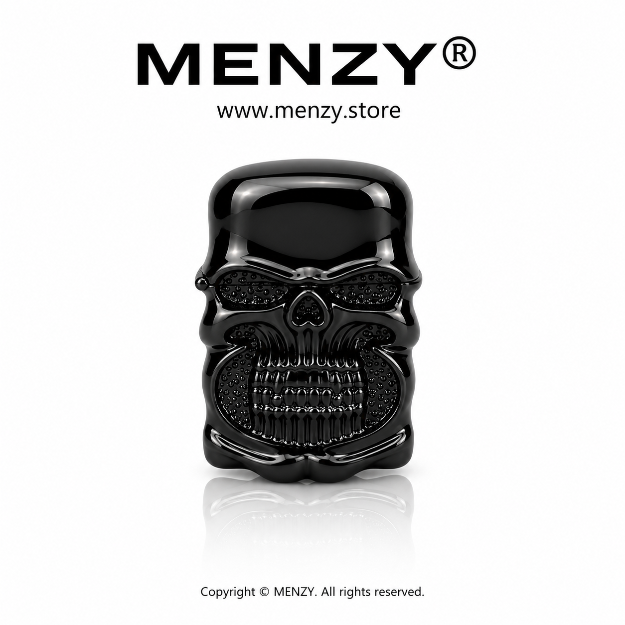 New Armor Skull Metal Retro Oil Lighter