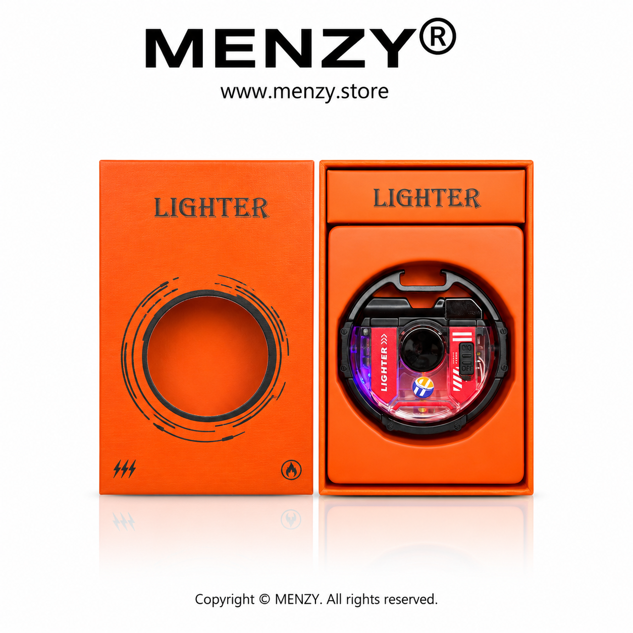 premium Spinner Lighter with LED Multicolour Light