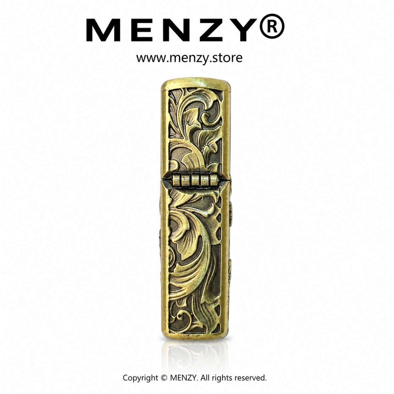 Zorro Retro Chinese Style Thickened Metal Kerosiene Lighter,