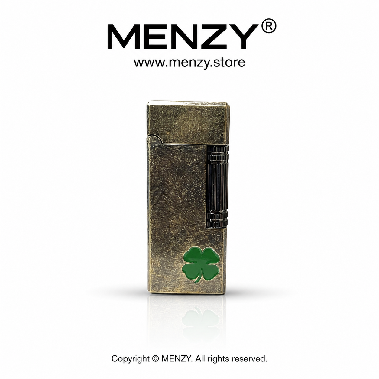 Brad Antique Clover Gas Lighter – Dunhill Style