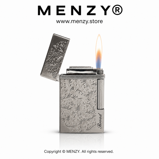Broad Fortune Flower Side Grinding Lighter