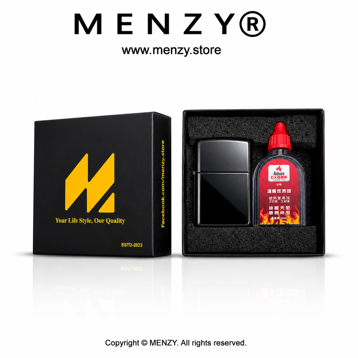 Zippo Lighter With 20ml Fuel