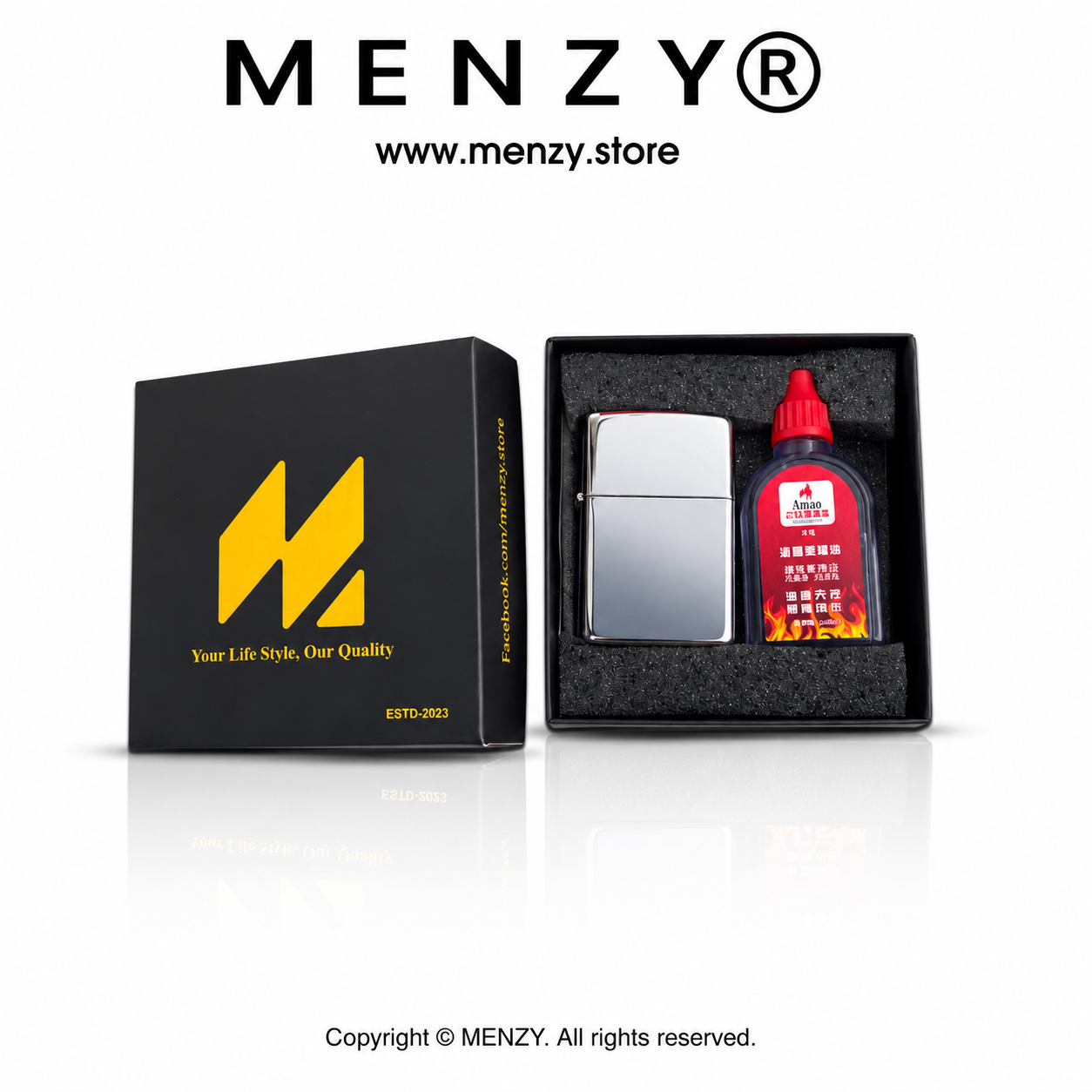 Zippo Lighter With 20ml Fuel