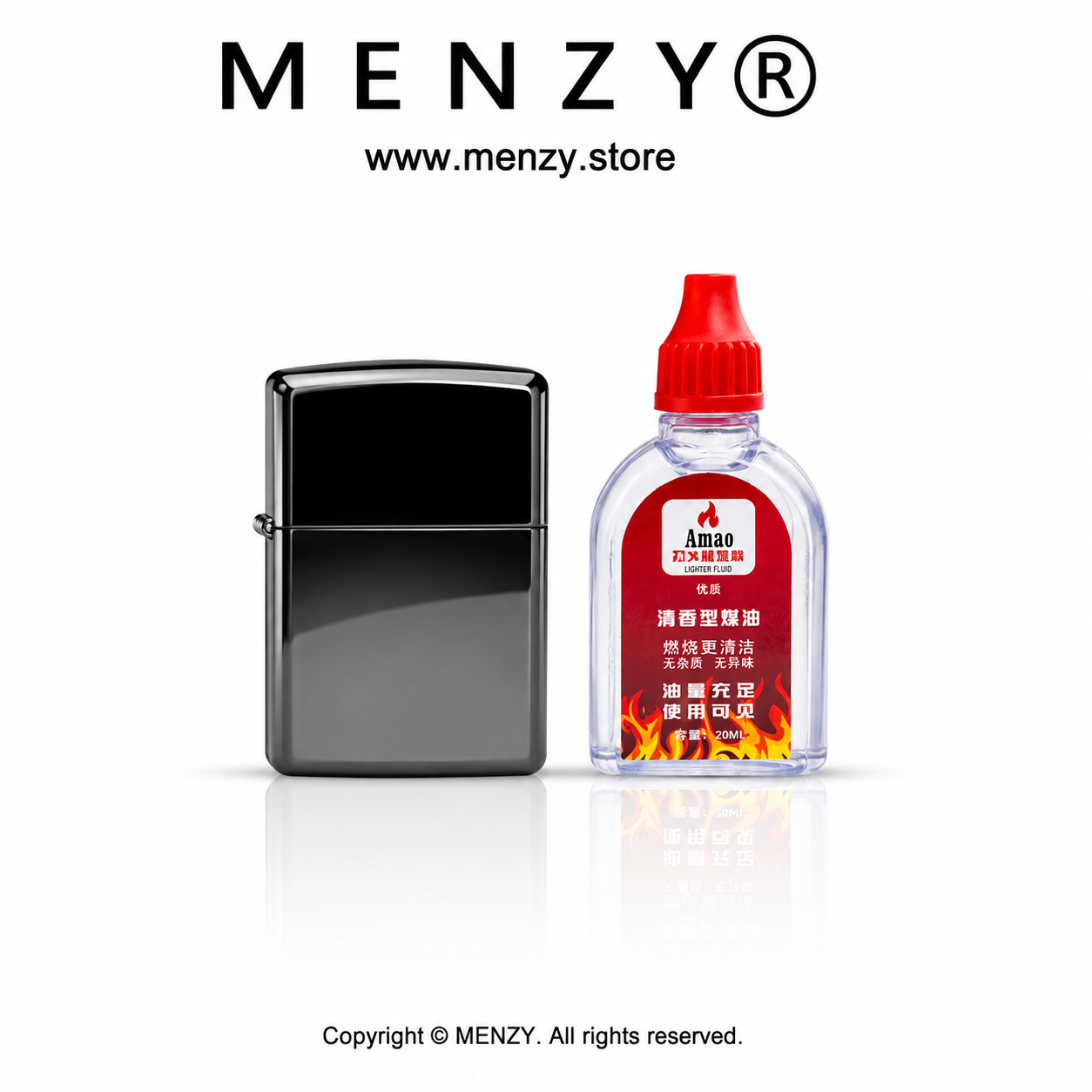 Zippo Lighter With 20ml Fuel