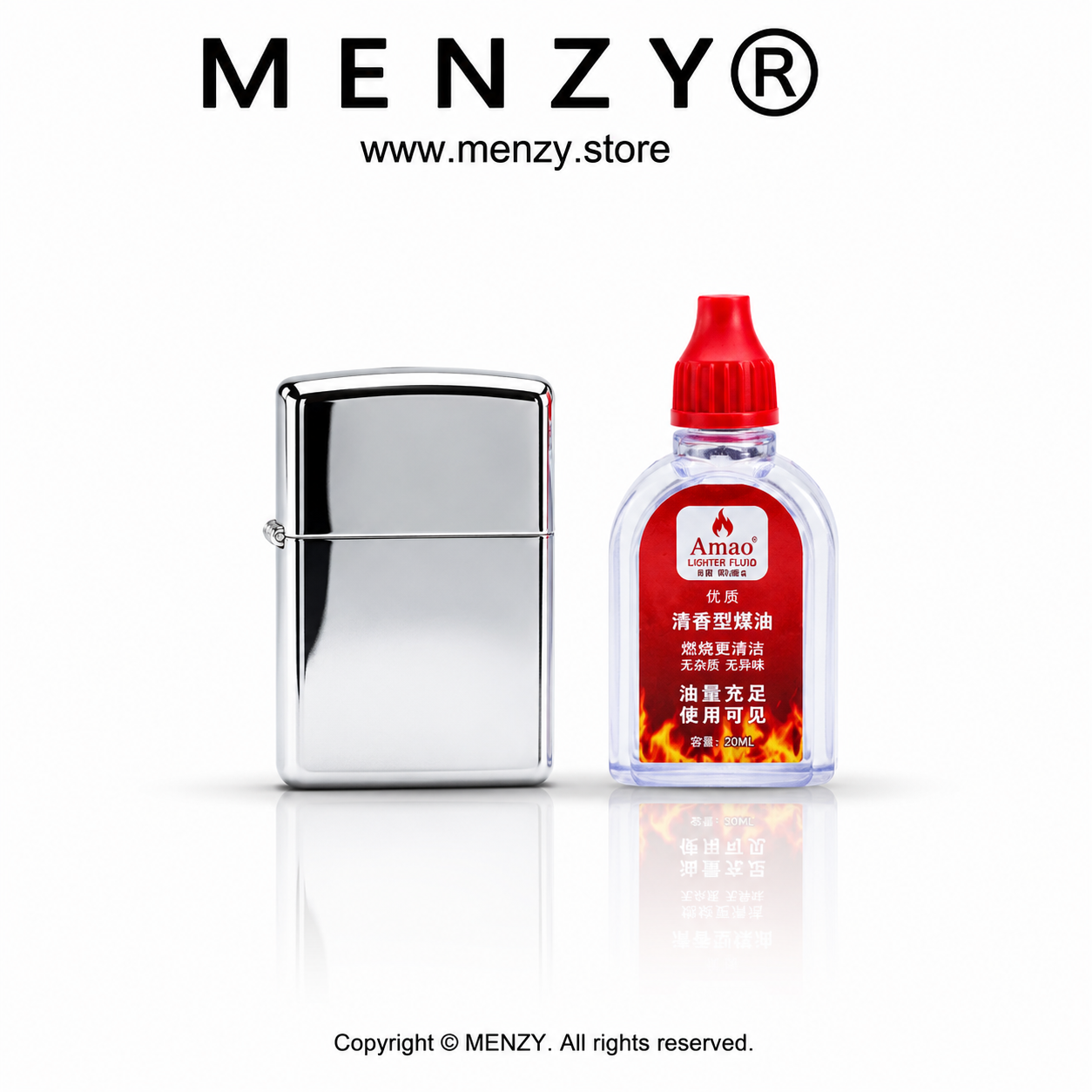 Zippo Lighter With 20ml Fuel