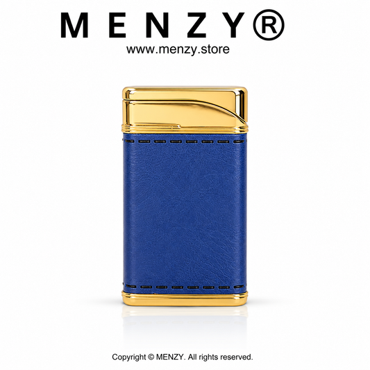 Leather Body Windproof Gas Lighter