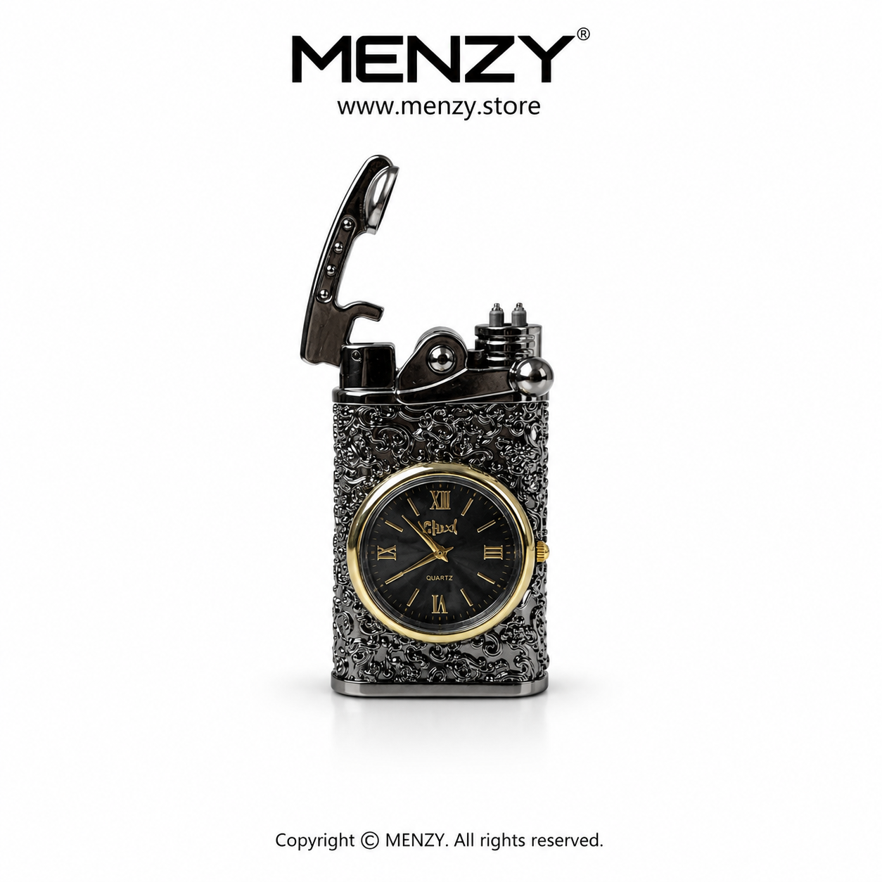 Electric Rechargeable Lighter With Watch