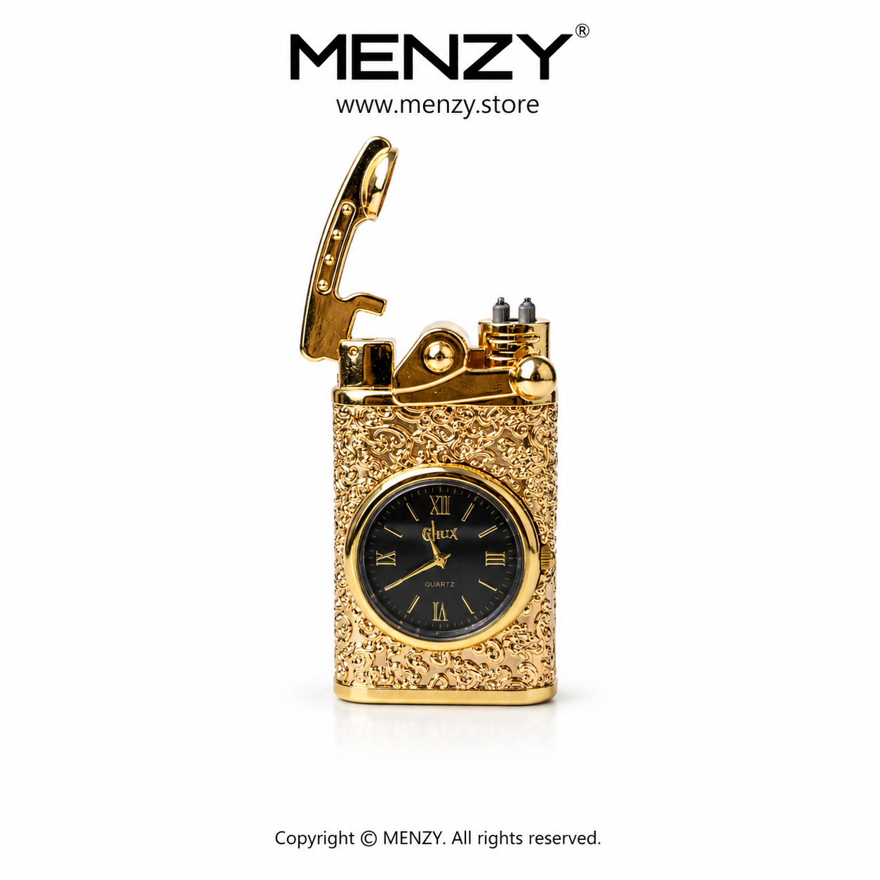 Electric Rechargeable Lighter With Watch