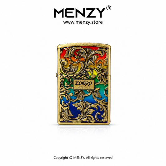 New Zorro Colorful Arabic Night Glowing Windproof Grinding Wheel Retro Zippo Lighter