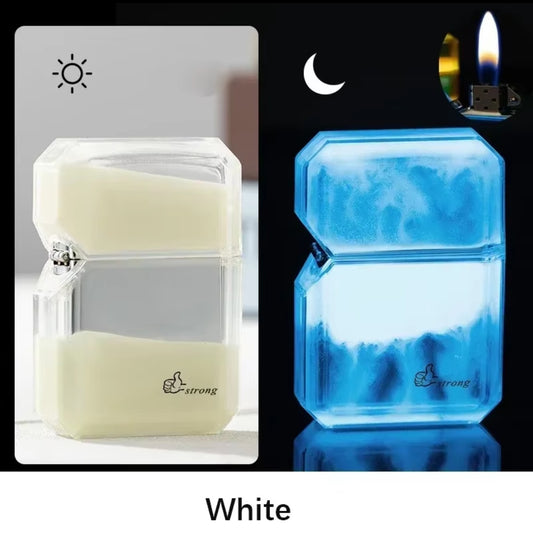 Unusual Quicksand Luminous Zippo Lighter